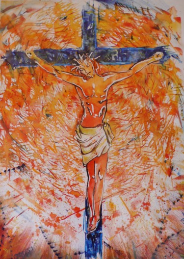 Christ orange - Pièce unique